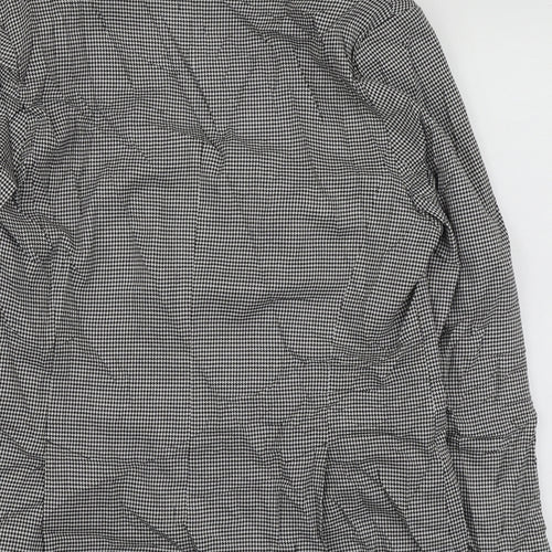 F&F Womens Black Herringbone Polyester Jacket Suit Jacket Size 16