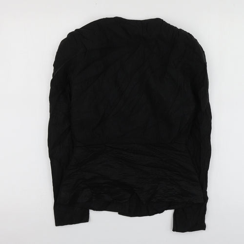 Wallis  Womens Black  Acrylic Jacket Suit Jacket Size 8