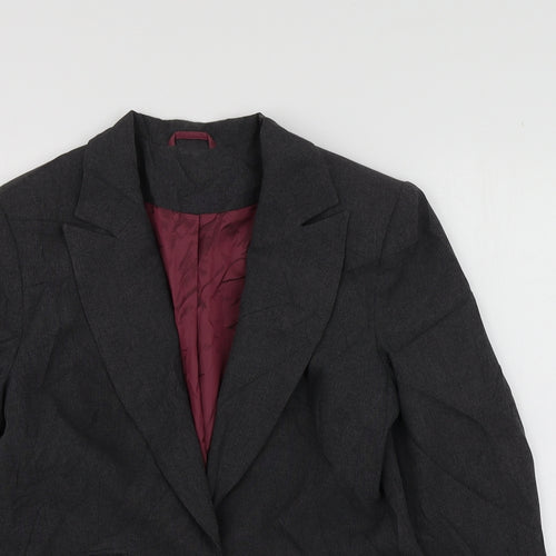 New Look Womens Grey  Polyester Jacket Suit Jacket Size 14