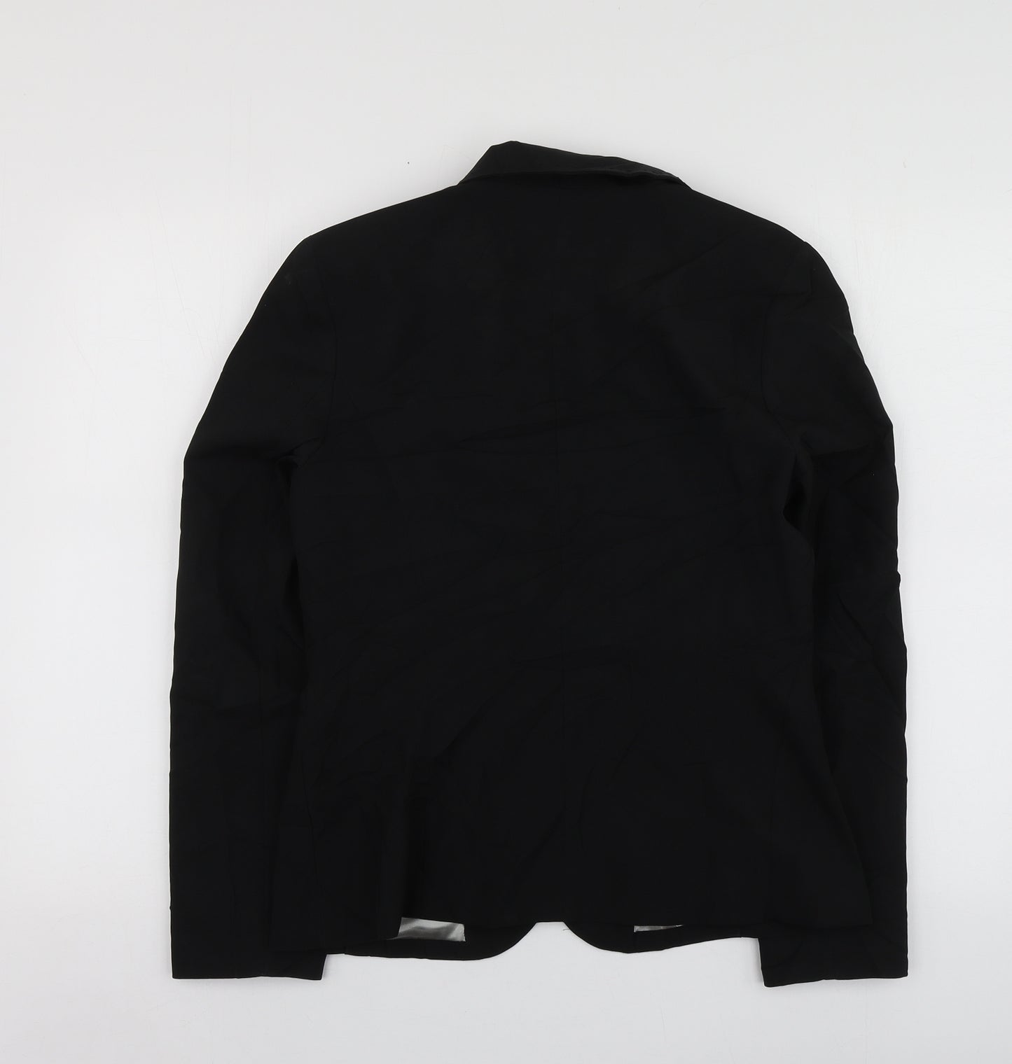 Papaya Womens Black  Polyester Jacket Suit Jacket Size 12
