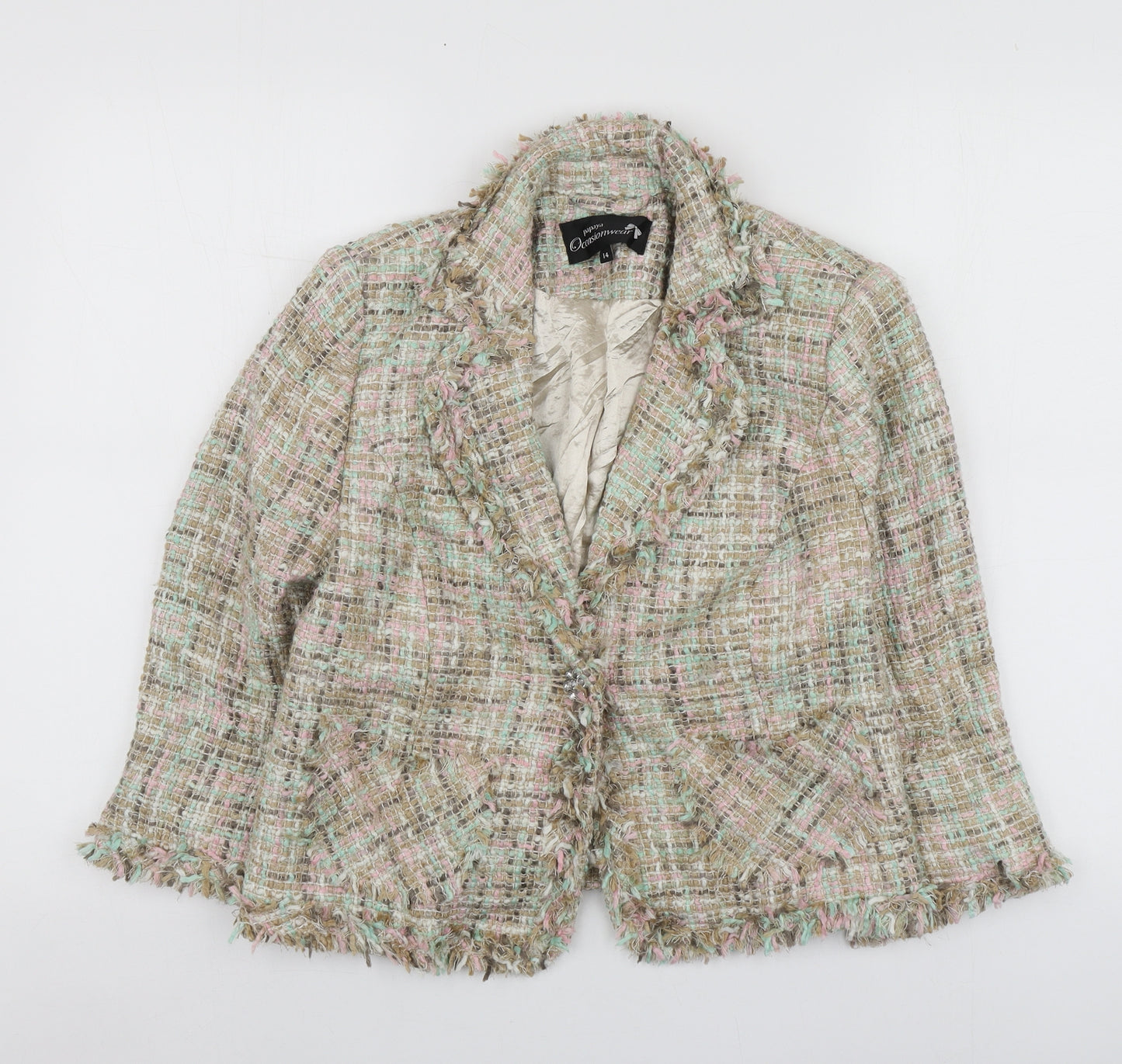 Papaya Womens Multicoloured   Jacket Blazer Size 14