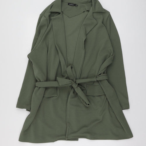 Boohoo Womens Green   Jacket Blazer Size 24