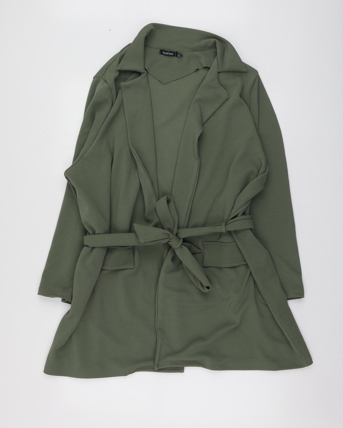 Boohoo Womens Green   Jacket Blazer Size 24