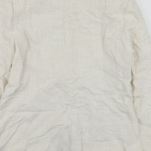 Hongo Womens Ivory  Cotton Jacket Suit Jacket Size 42