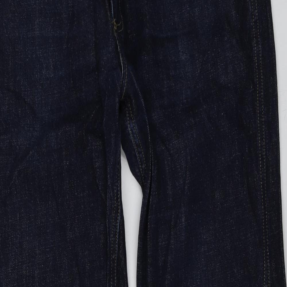 Carhartt Mens Blue  Cotton Straight Jeans Size 34 L29 in Regular
