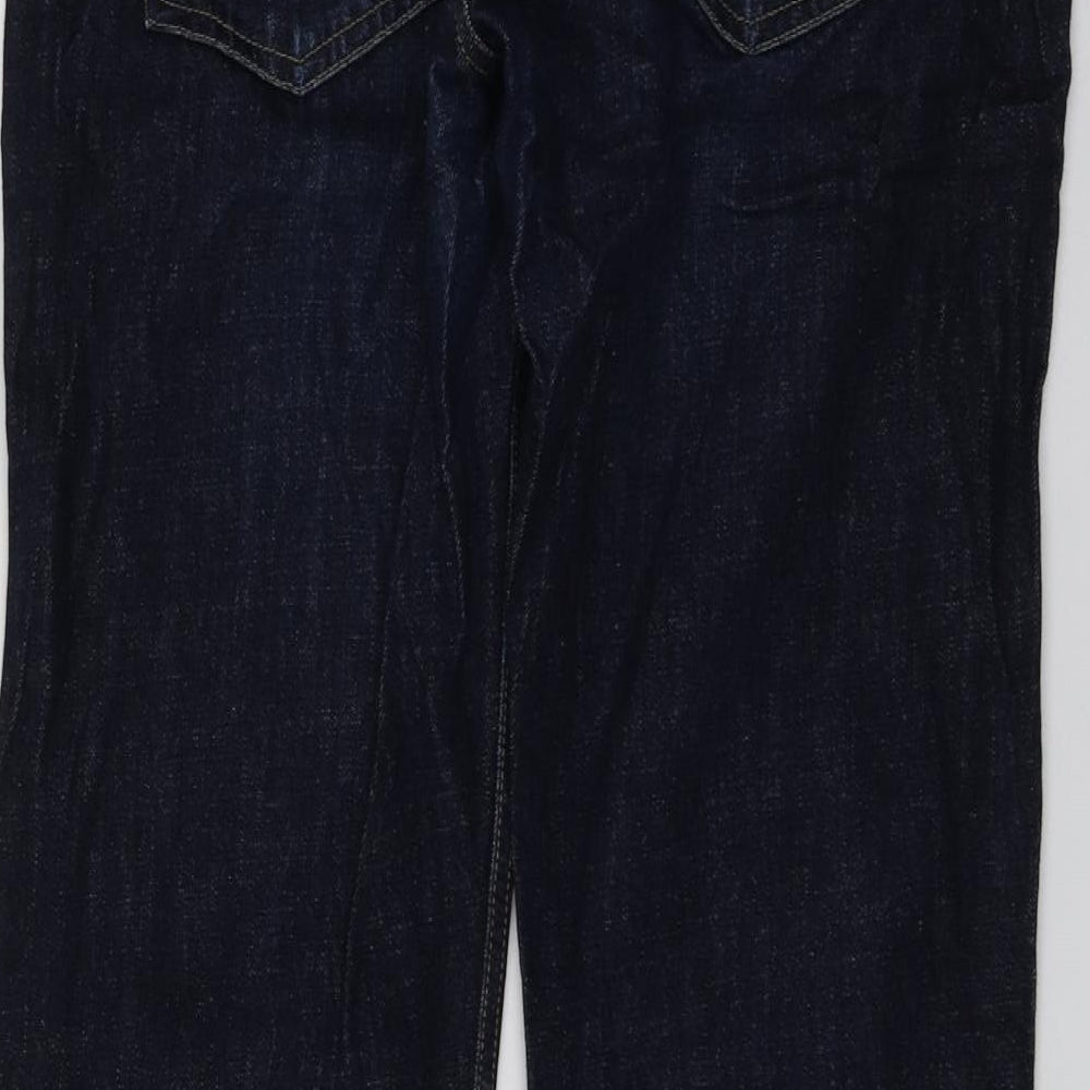 Carhartt Mens Blue  Cotton Straight Jeans Size 34 L29 in Regular