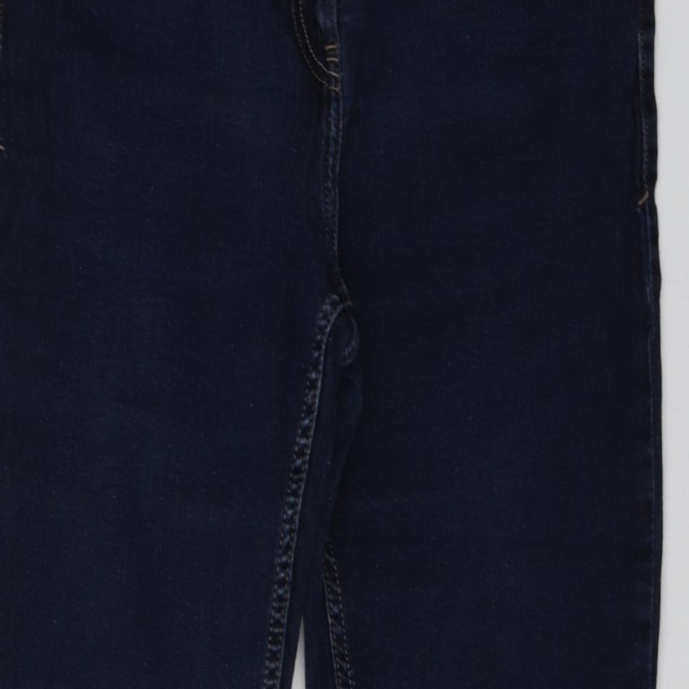 NEXT Womens Blue  Cotton Straight Jeans Size 16 L28 in Regular
