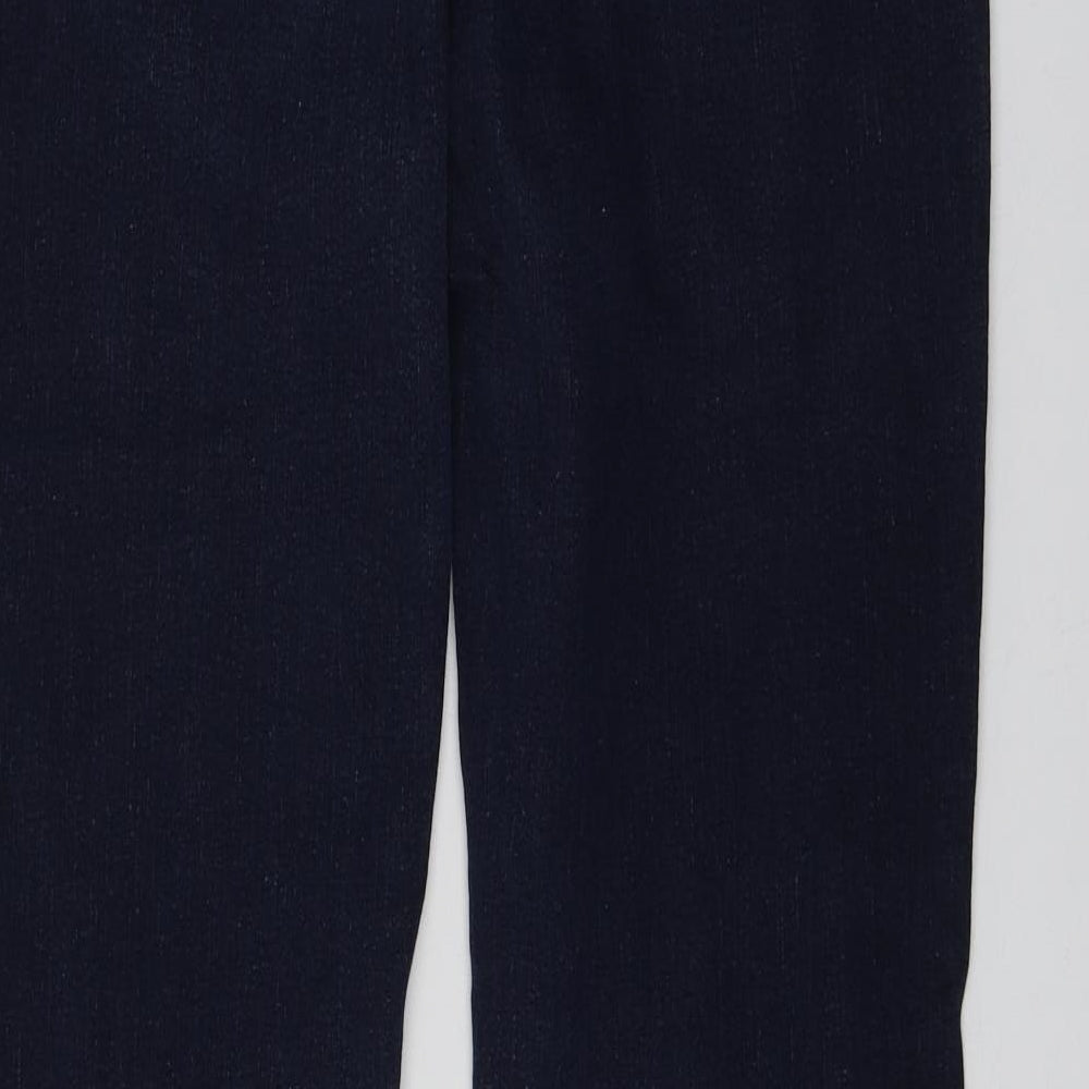 NEXT Womens Blue  Cotton Straight Jeans Size 16 L28 in Regular