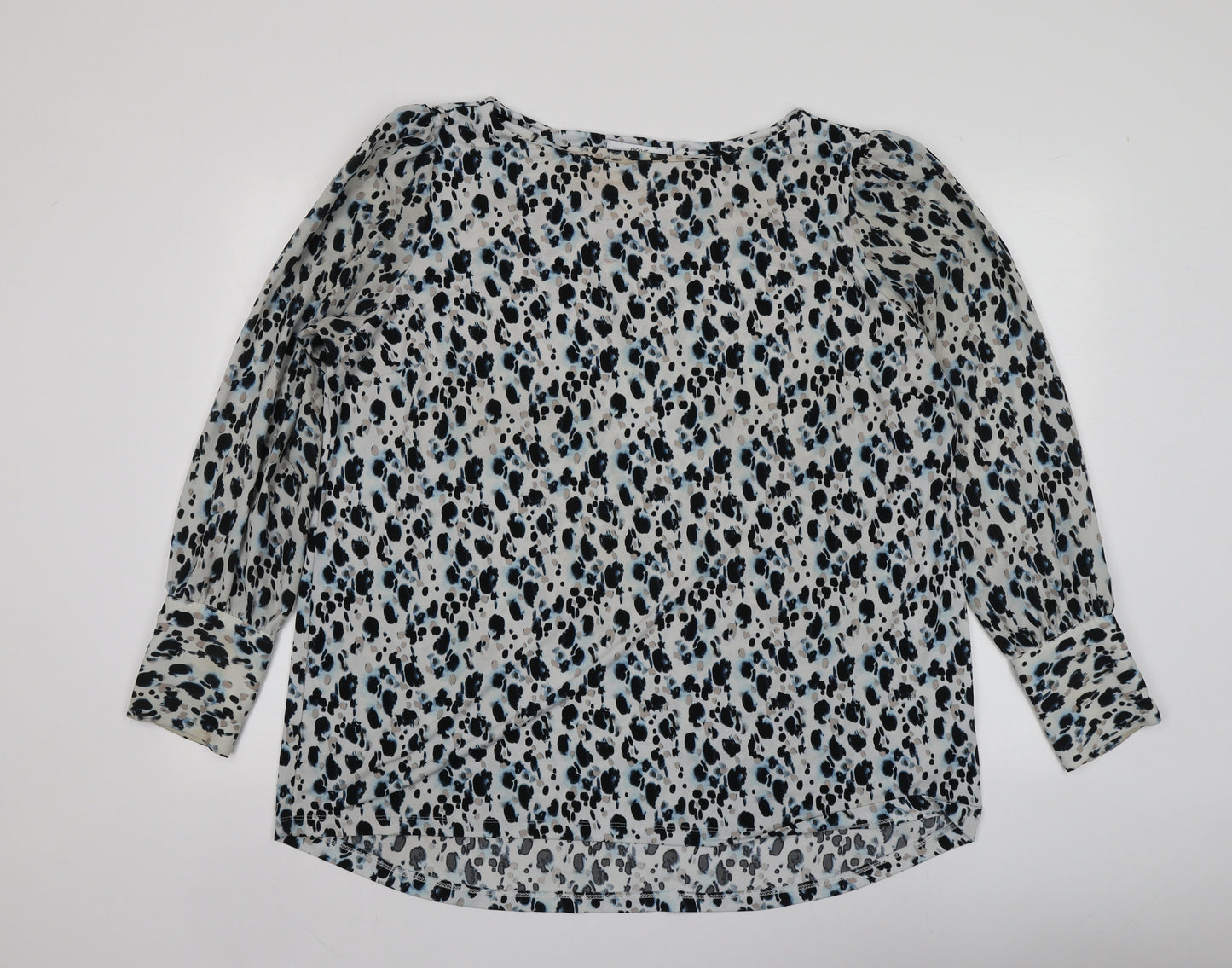 NEXT Womens Multicoloured Animal Print Polyester Basic Blouse Size 20 Round Neck