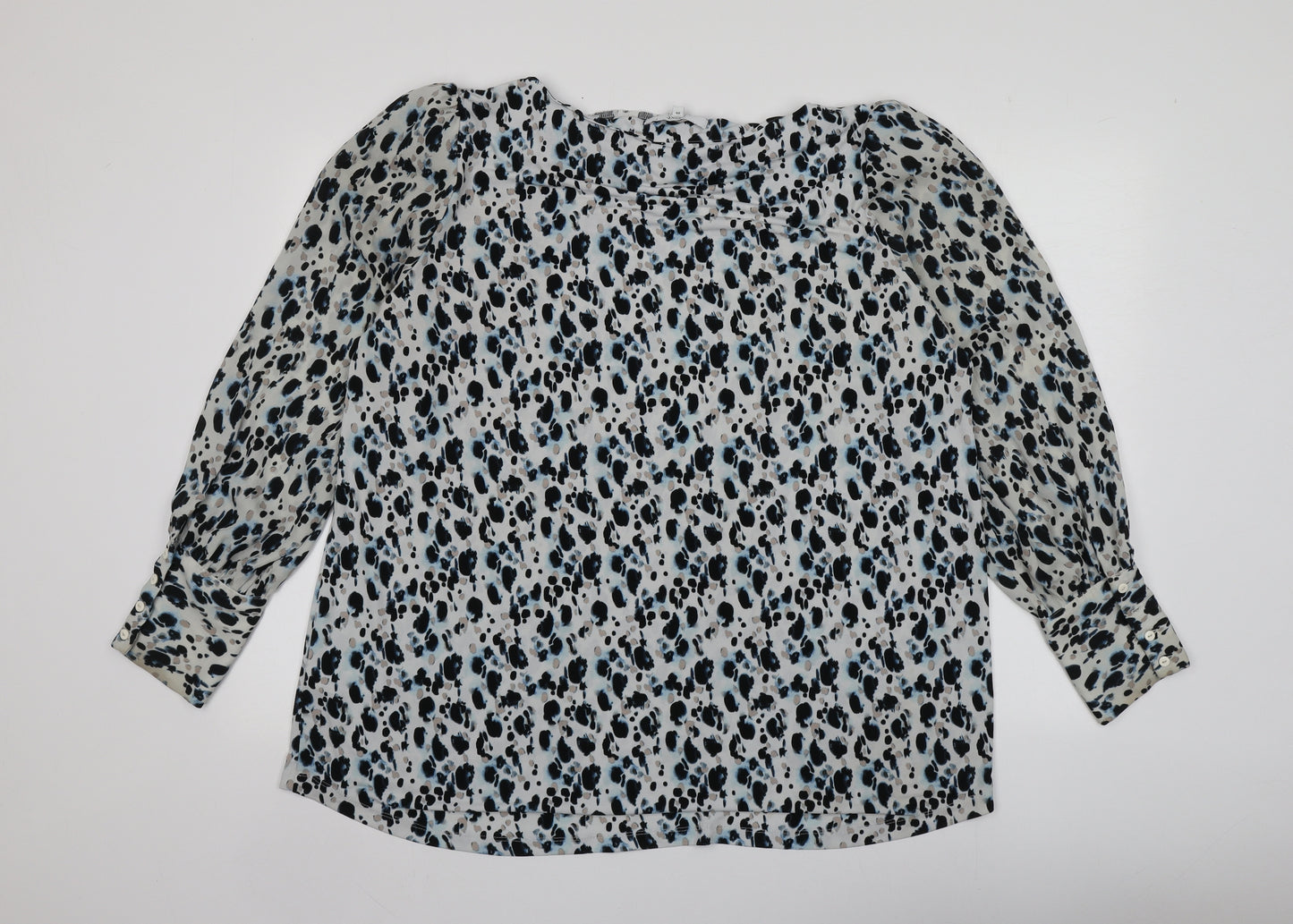 NEXT Womens Multicoloured Animal Print Polyester Basic Blouse Size 20 Round Neck