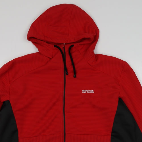 Regatta Mens Red  Polyester Full Zip Hoodie Size XL