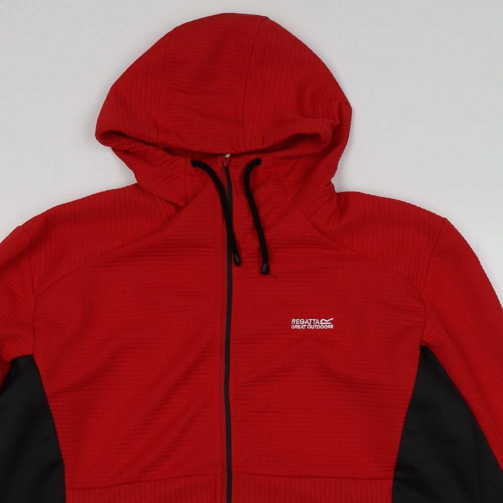 Regatta Mens Red  Polyester Full Zip Hoodie Size XL