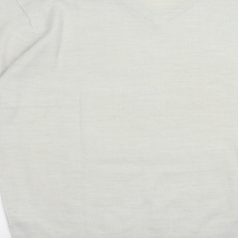 Pierre Cardin Mens Grey V-Neck  Acrylic Pullover Jumper Size L