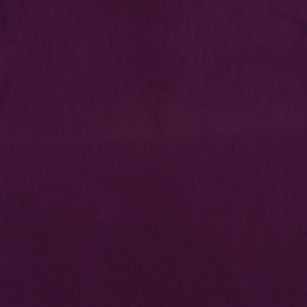 Lambretta Mens Purple  Cotton  Polo Size L Collared Button