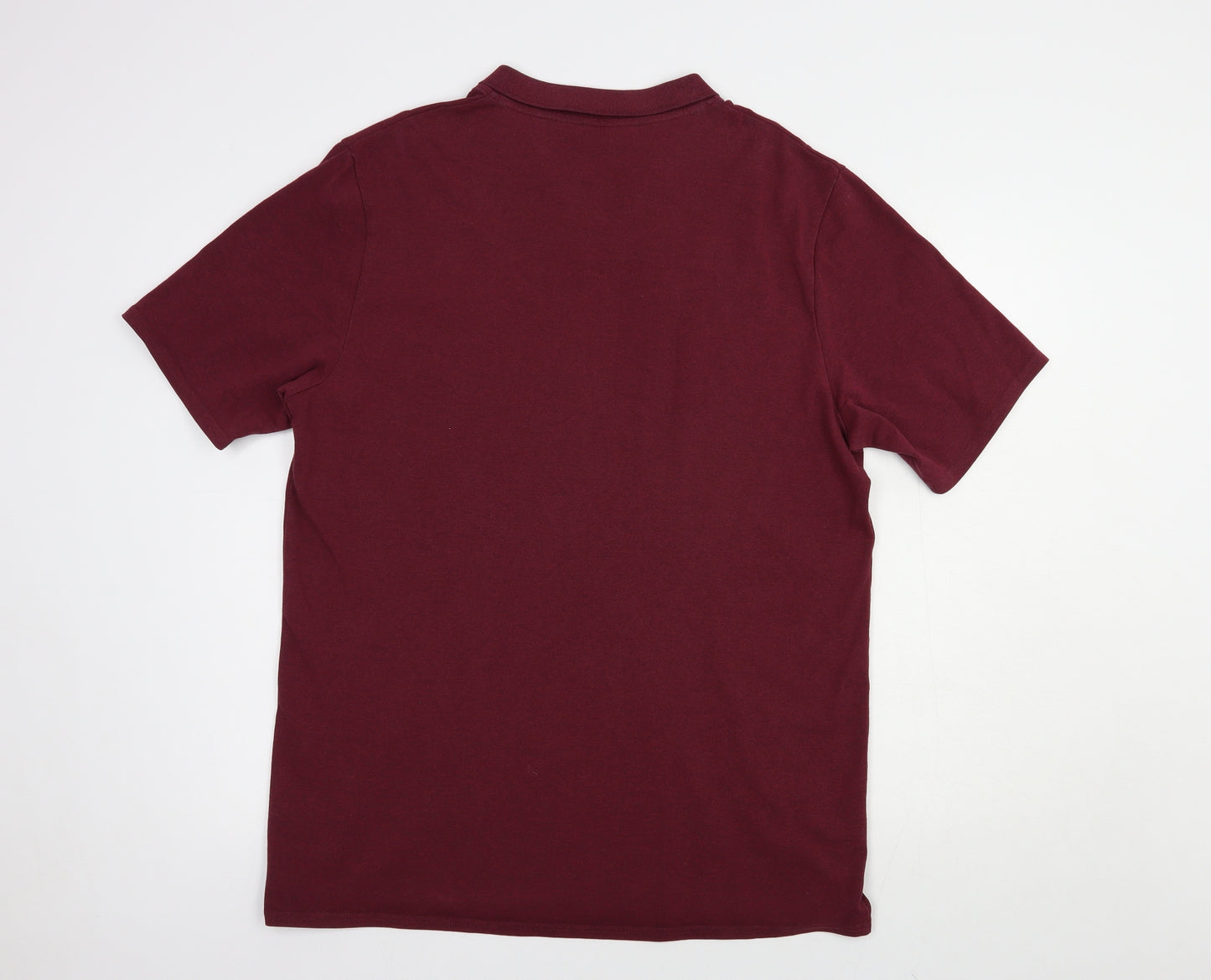 New Balance Mens Purple  Cotton  T-Shirt Size XL Collared  - Liverpool FC