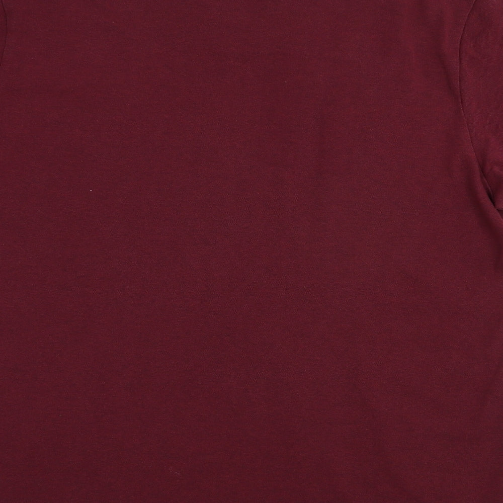 New Balance Mens Purple  Cotton  T-Shirt Size XL Collared  - Liverpool FC