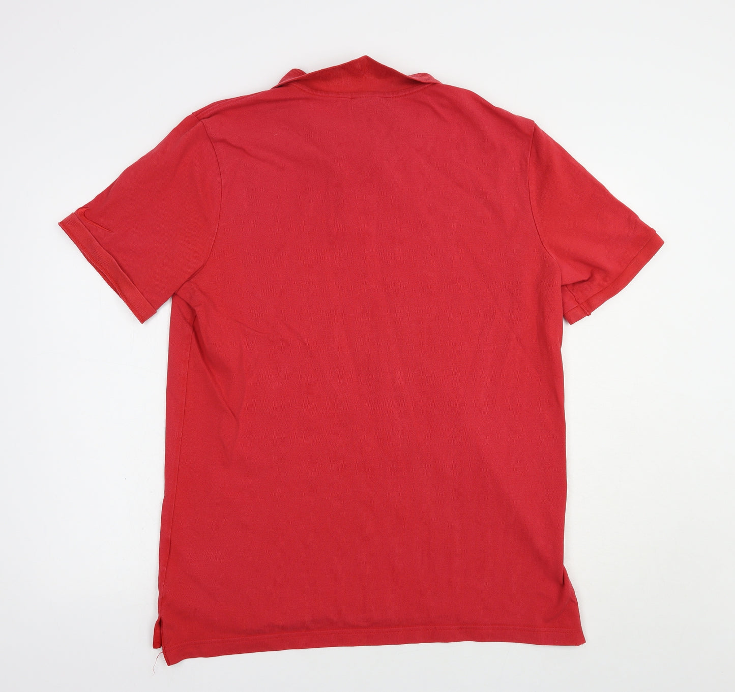 Nike Mens Red  Cotton  Polo Size L Collared Button - Liverpool FC