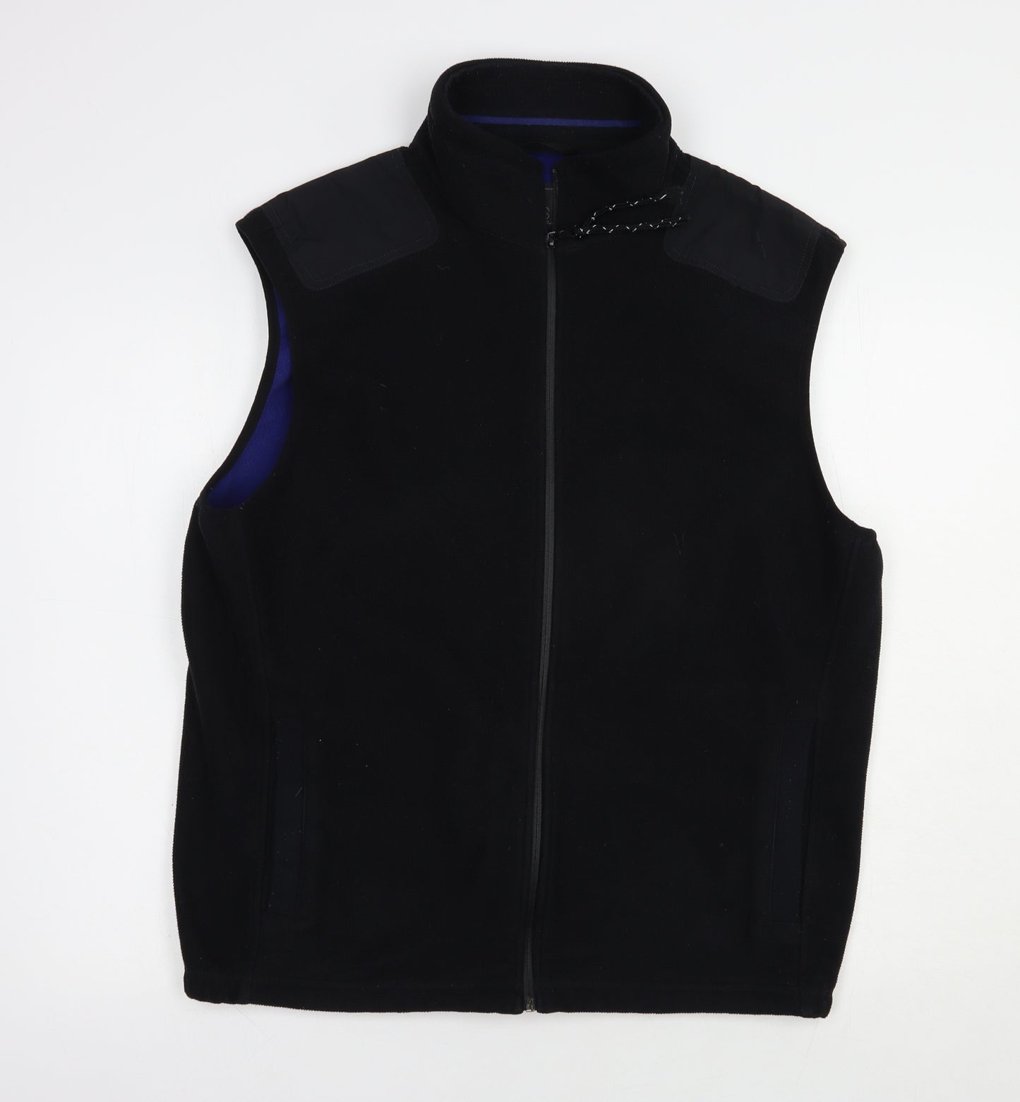 Marks and Spencer Mens Black  Polyester Full Zip Sweatshirt Size L