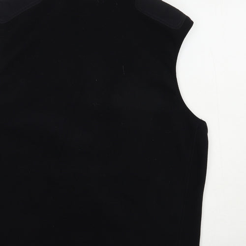 Marks and Spencer Mens Black  Polyester Full Zip Sweatshirt Size L