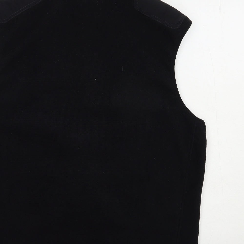 Marks and Spencer Mens Black  Polyester Full Zip Sweatshirt Size L