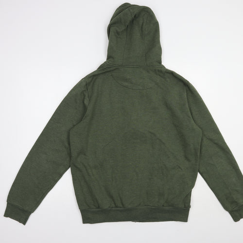 Primark Mens Green  Cotton Full Zip Hoodie Size L