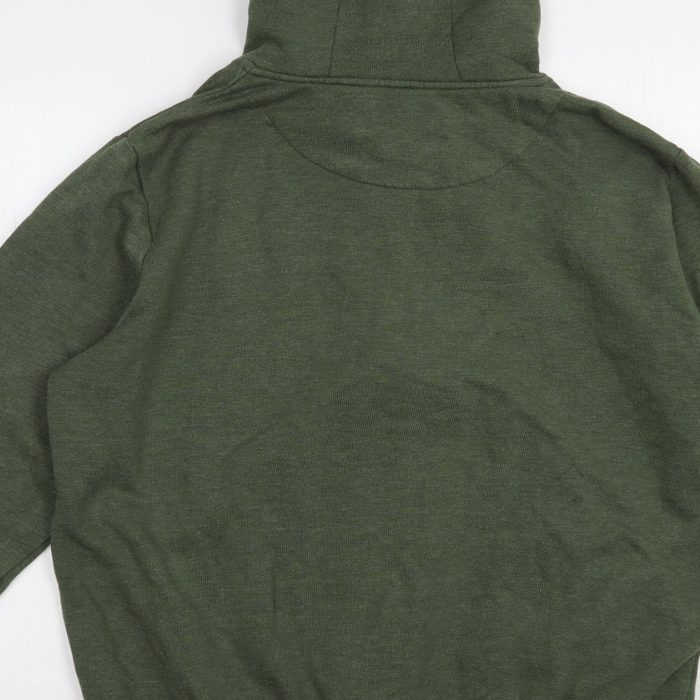 Primark Mens Green  Cotton Full Zip Hoodie Size L