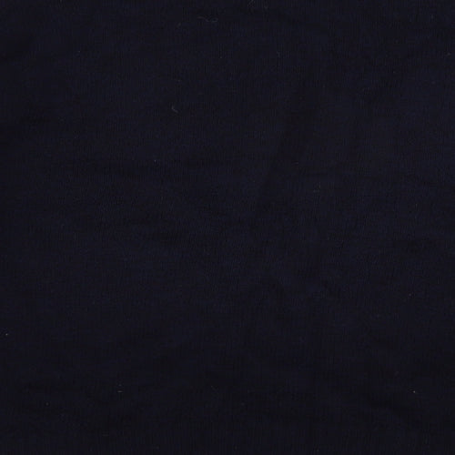 Roman Womens Blue Crew Neck Striped Acrylic Pullover Jumper Size 16