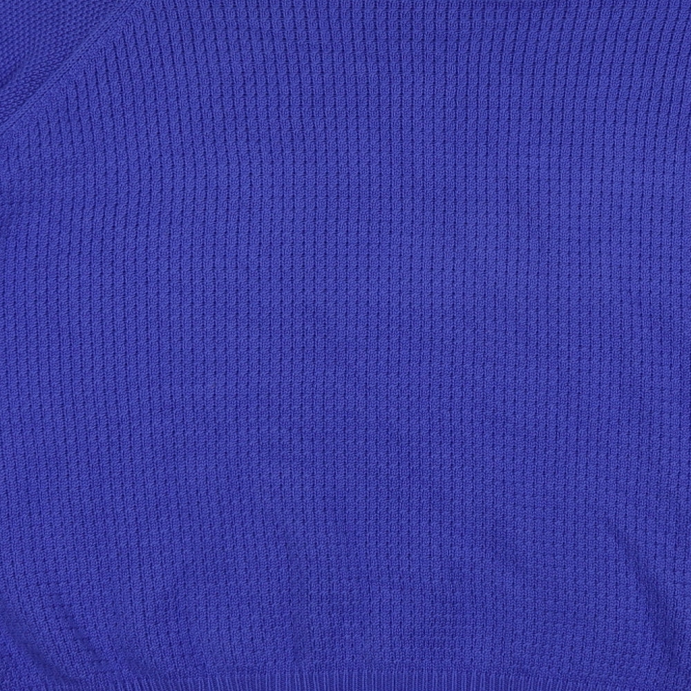 Marks and Spencer Mens Blue Crew Neck  Cotton Pullover Jumper Size XL