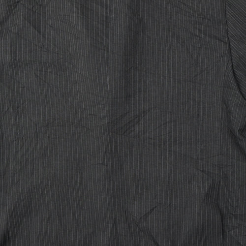 Taylor & Wright Mens Grey Striped Polyester Jacket Suit Size 48