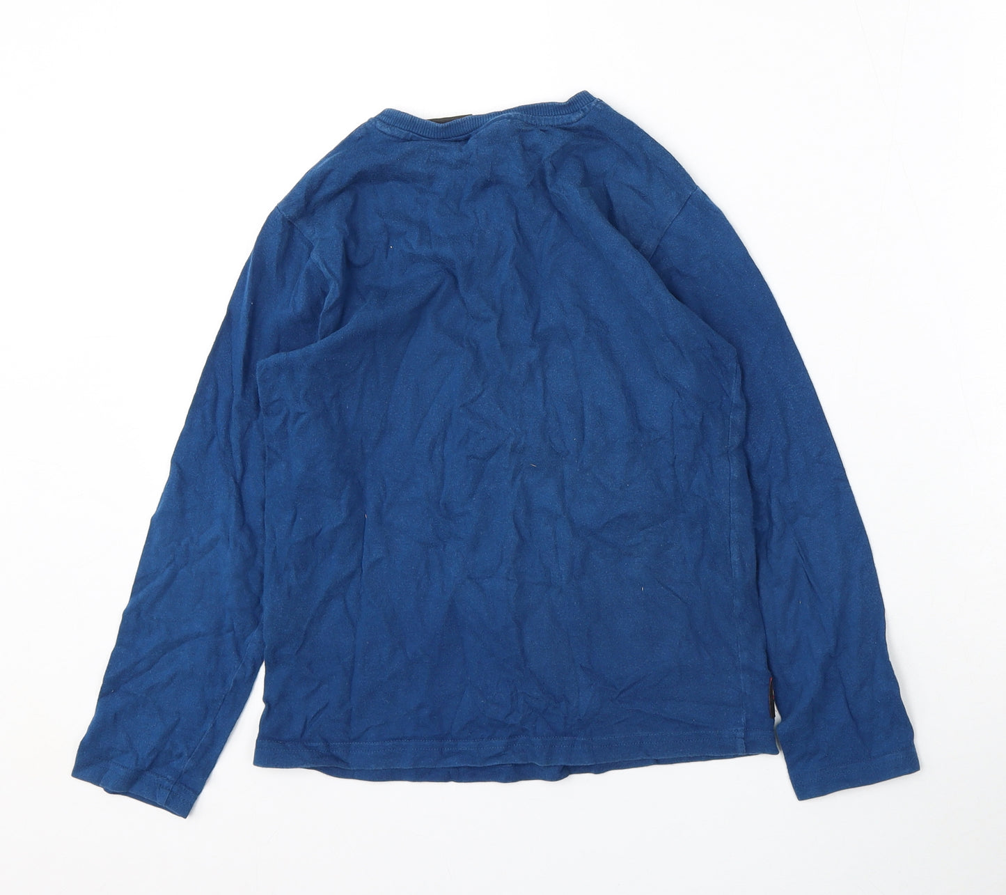 NEXT Boys Blue  Cotton Basic T-Shirt Size 9 Years Round Neck  - LEGO