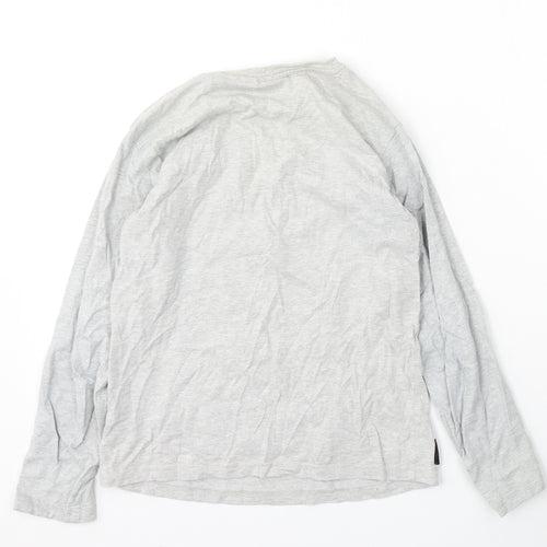 NEXT Boys Grey  Cotton Basic T-Shirt Size 9 Years Round Neck  - LEGO