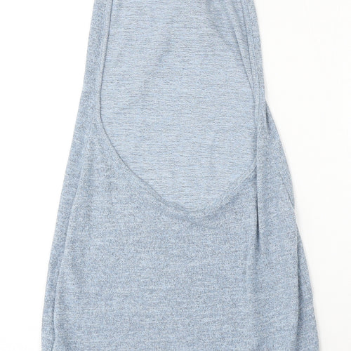 SheIn Womens Blue  Elastane Pencil Dress  Size S  Round Neck