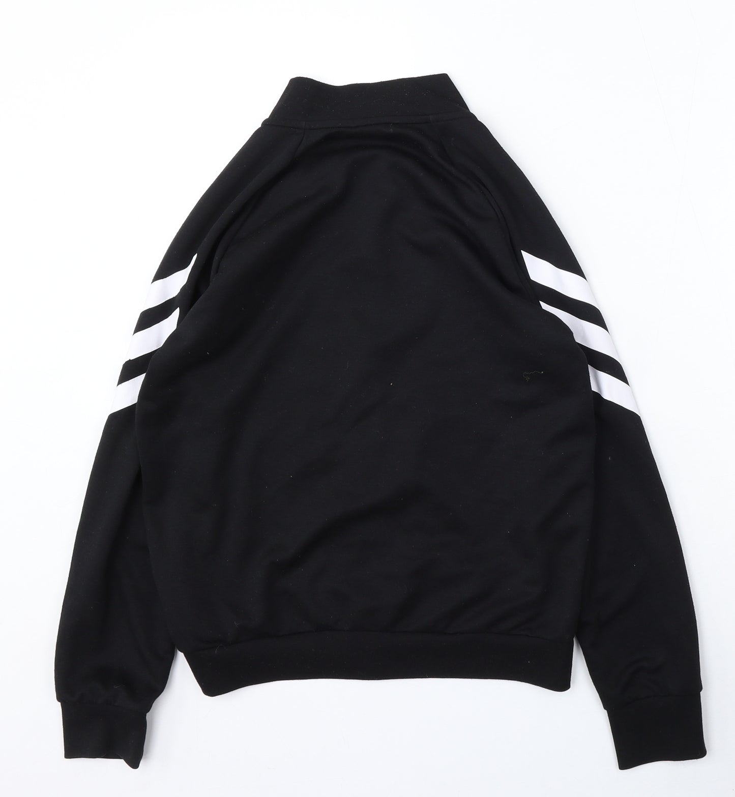 adidas Boys Black   Jacket  Size 11-12 Years  Zip