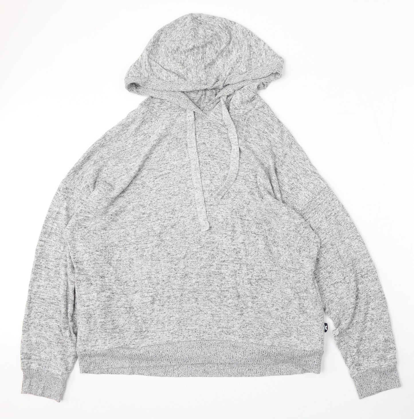 Love to Lounge Womens Grey  Viscose Pullover Hoodie Size L