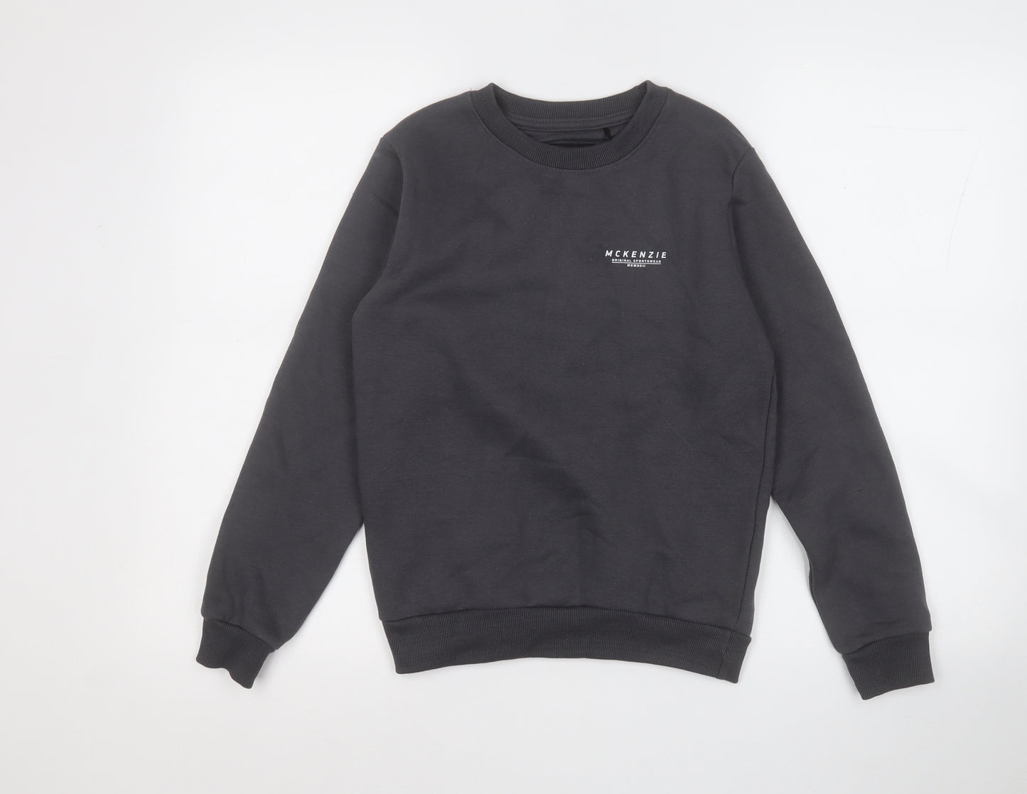McKenzie Boys Grey  Cotton Pullover Sweatshirt Size 12-13 Years