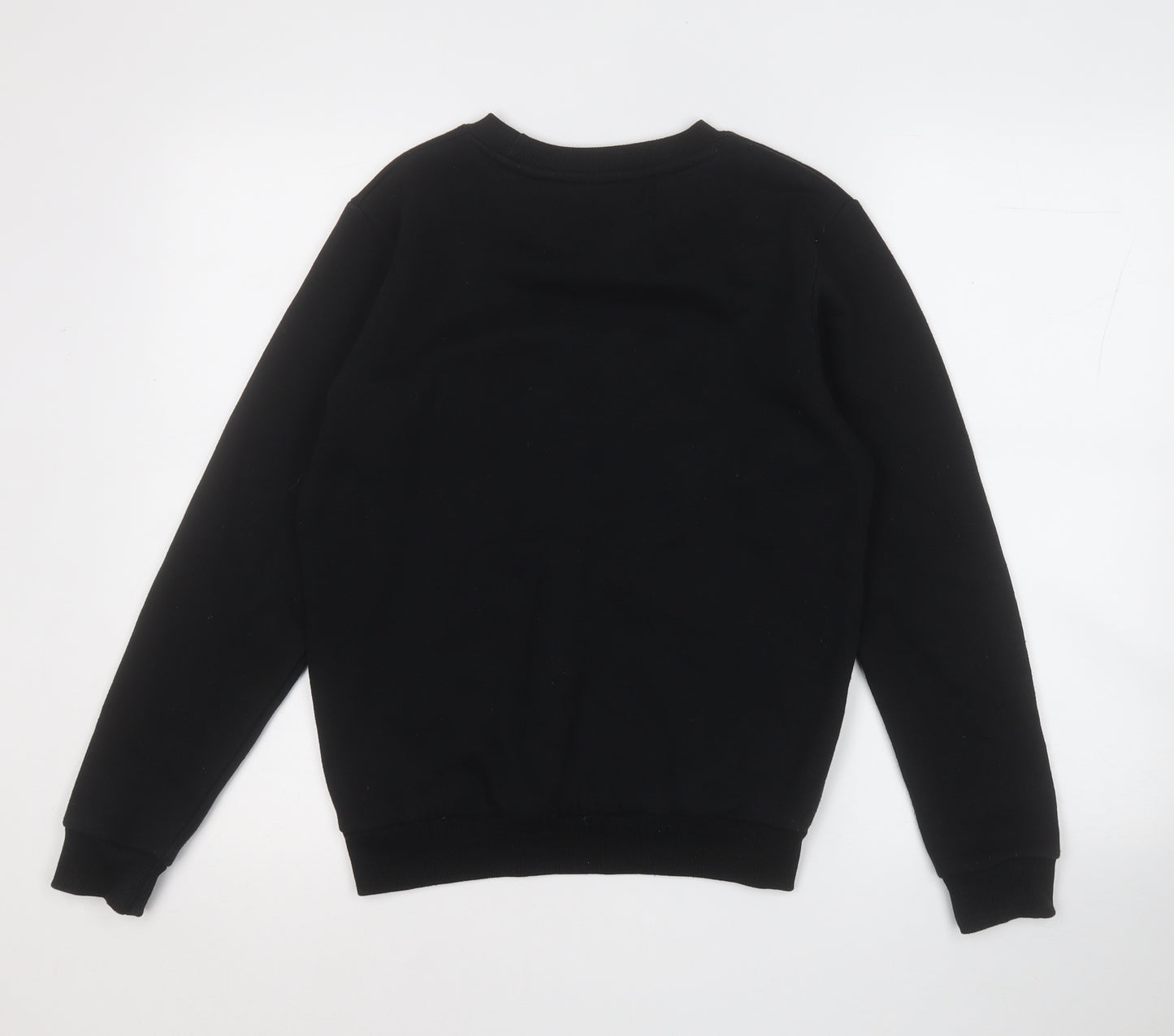 McKenzie Boys Black  Cotton Henley Sweatshirt Size 13-14 Years