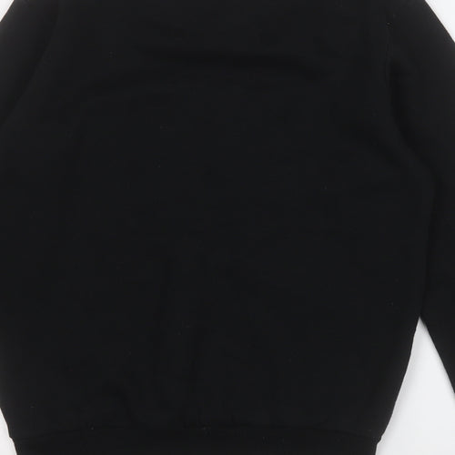 McKenzie Boys Black  Cotton Henley Sweatshirt Size 13-14 Years