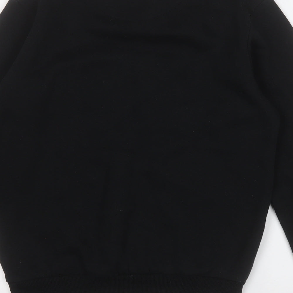 McKenzie Boys Black  Cotton Henley Sweatshirt Size 13-14 Years