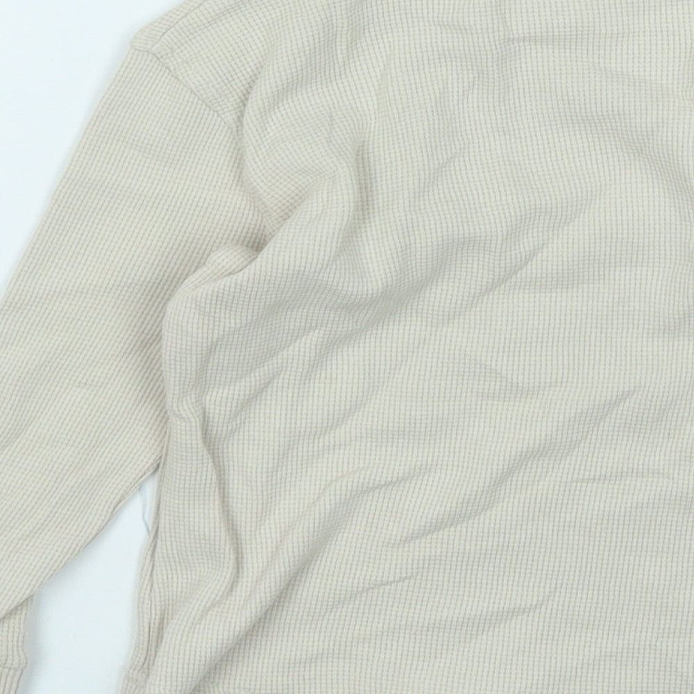 George Boys Beige  Cotton Basic T-Shirt Size 2-3 Years Round Neck