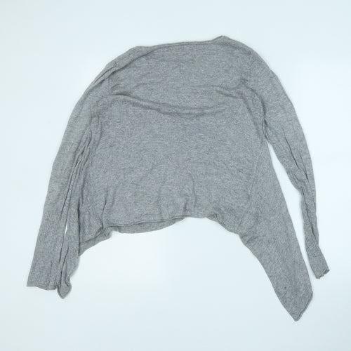 NEXT Womens Grey Round Neck  Viscose Pullover Jumper Size 12