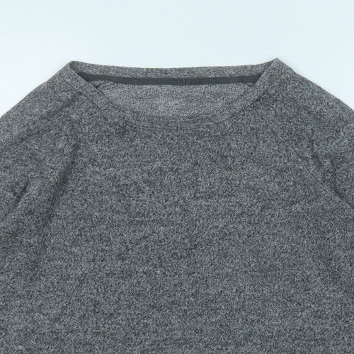 love to lounge  Womens Grey Round Neck  Viscose Pullover Jumper Size 10