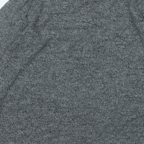 love to lounge  Womens Grey Round Neck  Viscose Pullover Jumper Size 10