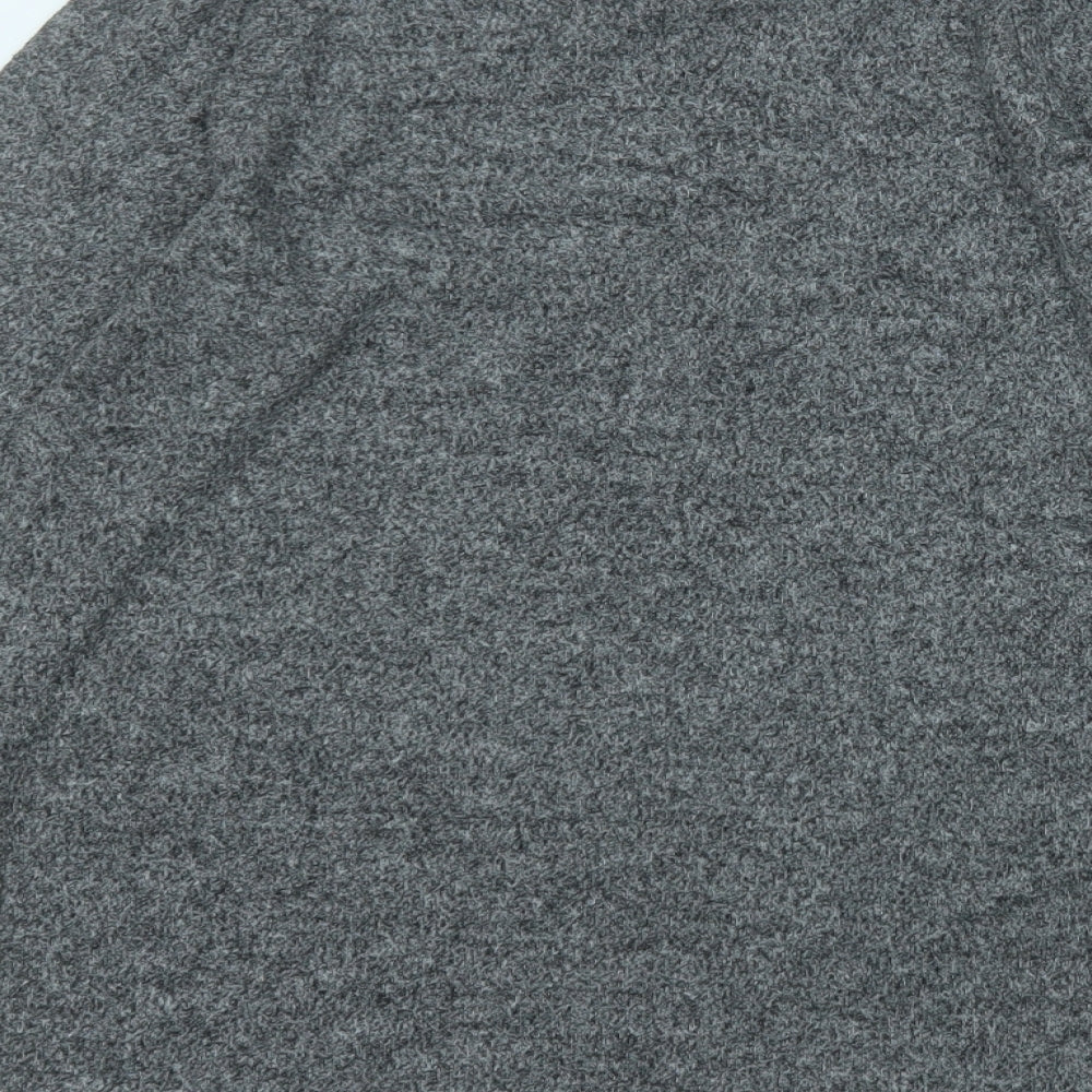 love to lounge  Womens Grey Round Neck  Viscose Pullover Jumper Size 10