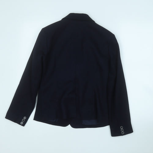 Marks and Spencer Womens Blue  Polyester Jacket Suit Jacket Size 8