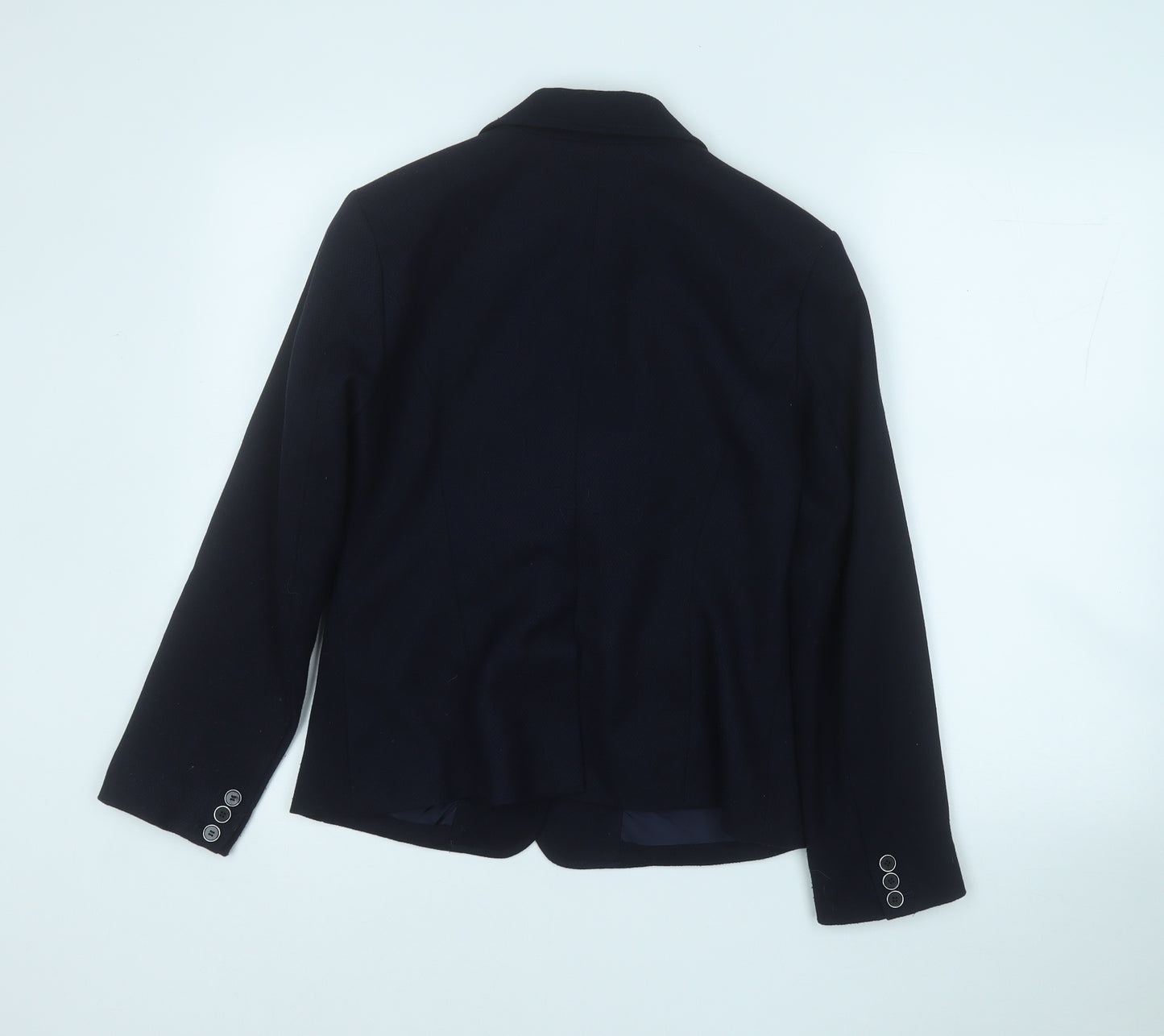 Marks and Spencer Womens Blue  Polyester Jacket Suit Jacket Size 8