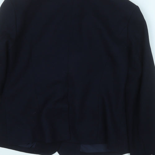 Marks and Spencer Womens Blue  Polyester Jacket Suit Jacket Size 8
