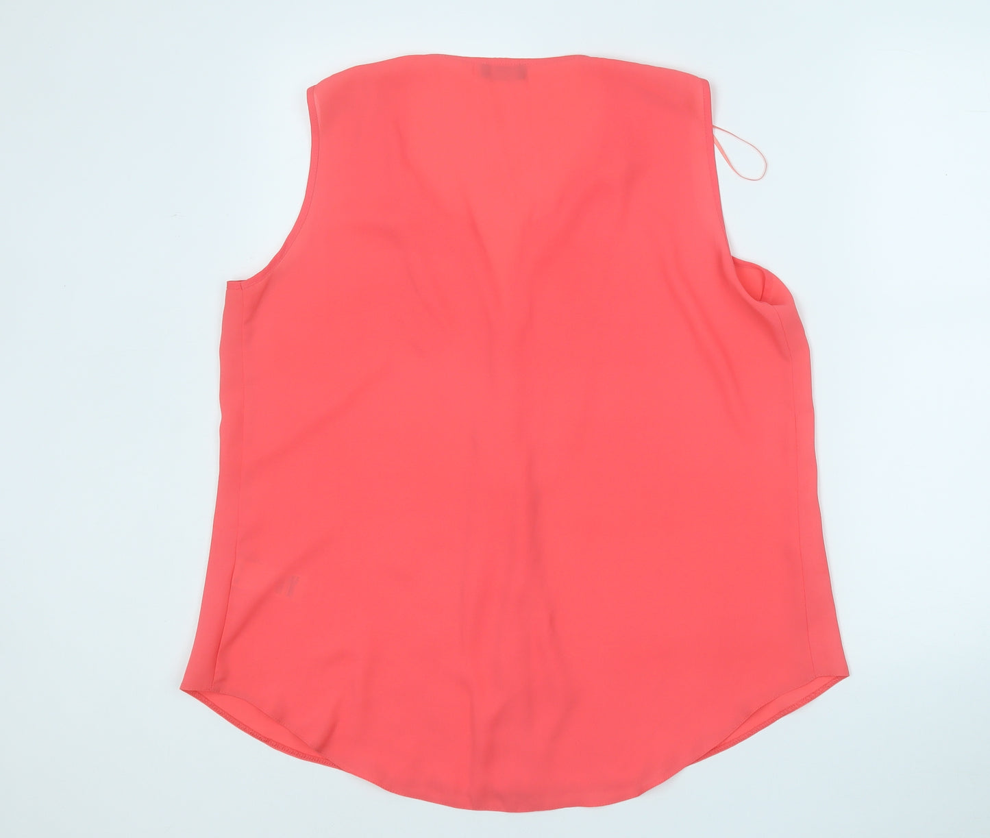 F&F Womens Pink  Polyester Basic Blouse Size 16 Round Neck