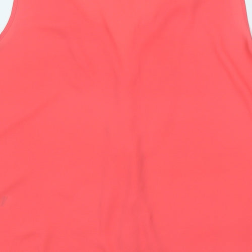 F&F Womens Pink  Polyester Basic Blouse Size 16 Round Neck