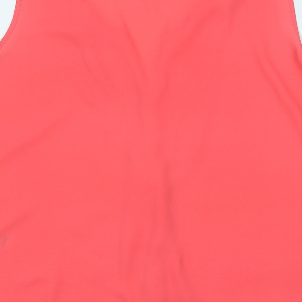F&F Womens Pink  Polyester Basic Blouse Size 16 Round Neck