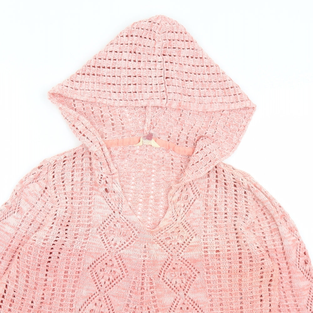 Matalan Womens Pink  Cotton Pullover Hoodie Size 16